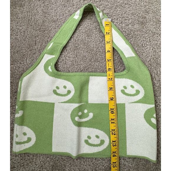 Bailey Rose Halter Happy Face Crop Top Women’s Sz Large New SUPER SOFT - Picture 5 of 5